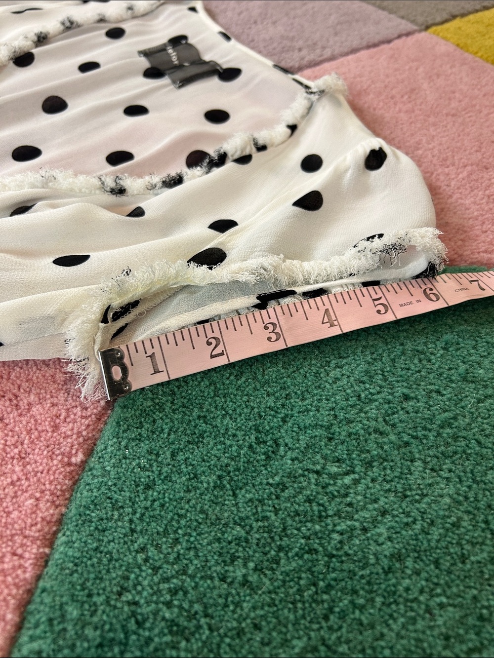Reformation Gwenyth White | White Wrap Dress w/ Black Polka Dots Small Size 4-6 - Picture 10 of 17